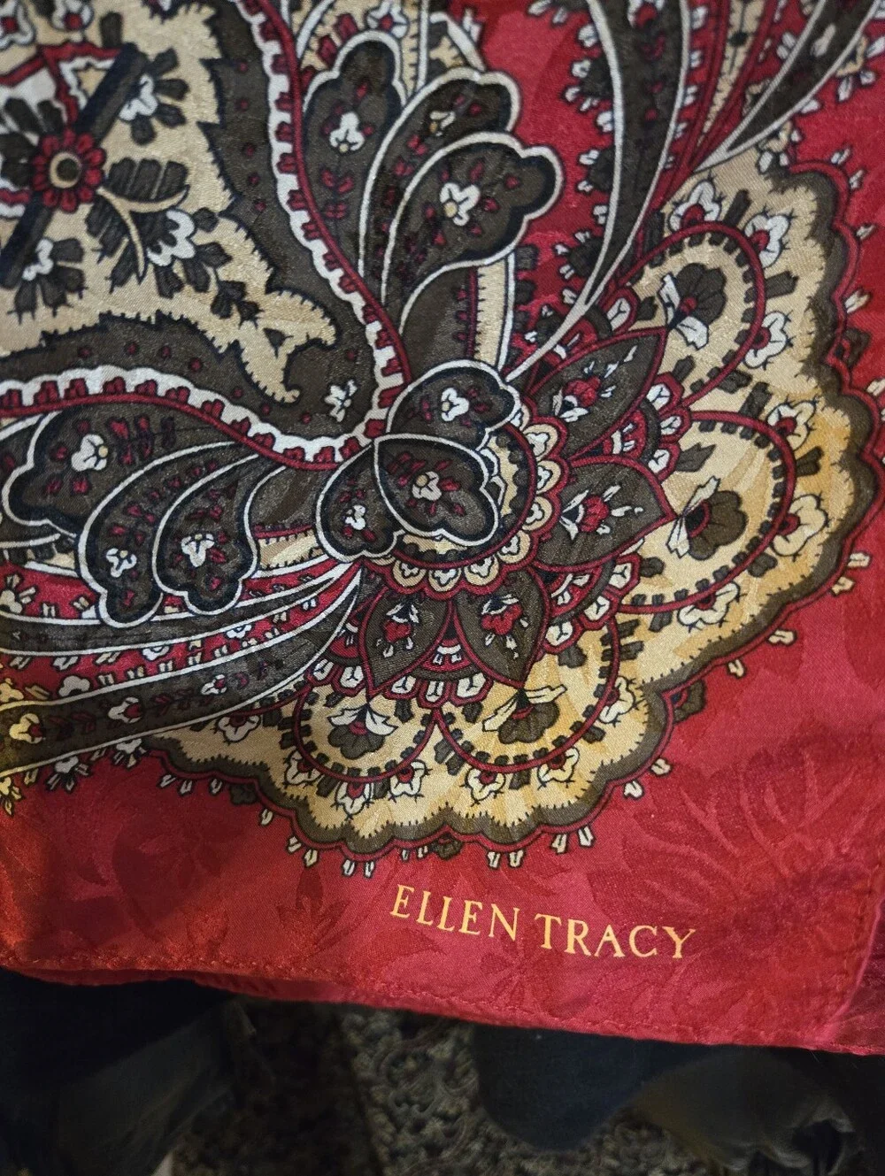Paisley ELLEN TRACY Silk Scarf
